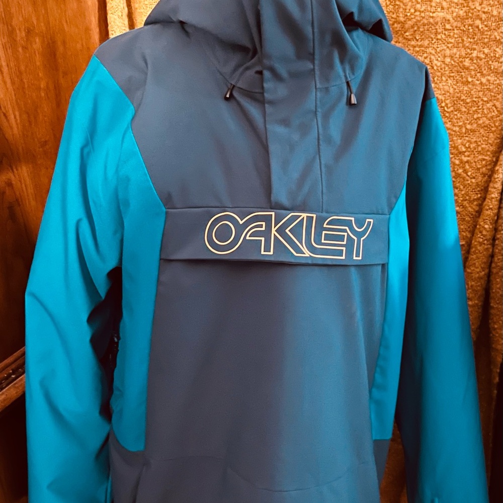 Oakley Men’s M Performance Fit Thinsulate Snowboarding🏂 Ski ⛷️Jacket blue/grey